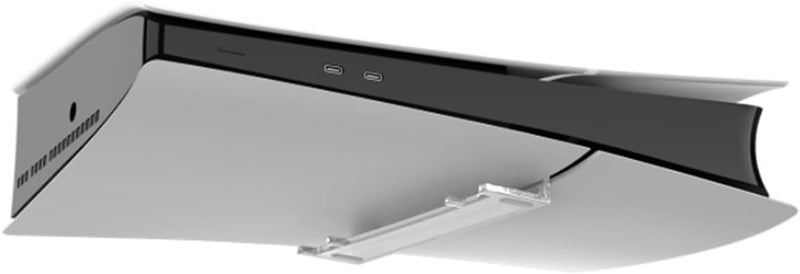 XBERSTAR PS5 Slim Stand - Cooling Feet, Horizontal Placement Bracket Holder - Flat Stand Compatible with PS5 Horizontal (for Digital & Disc) - Image 5